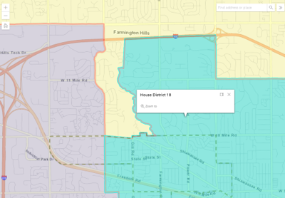 Voting - County, State Senate & House District (Interactive)